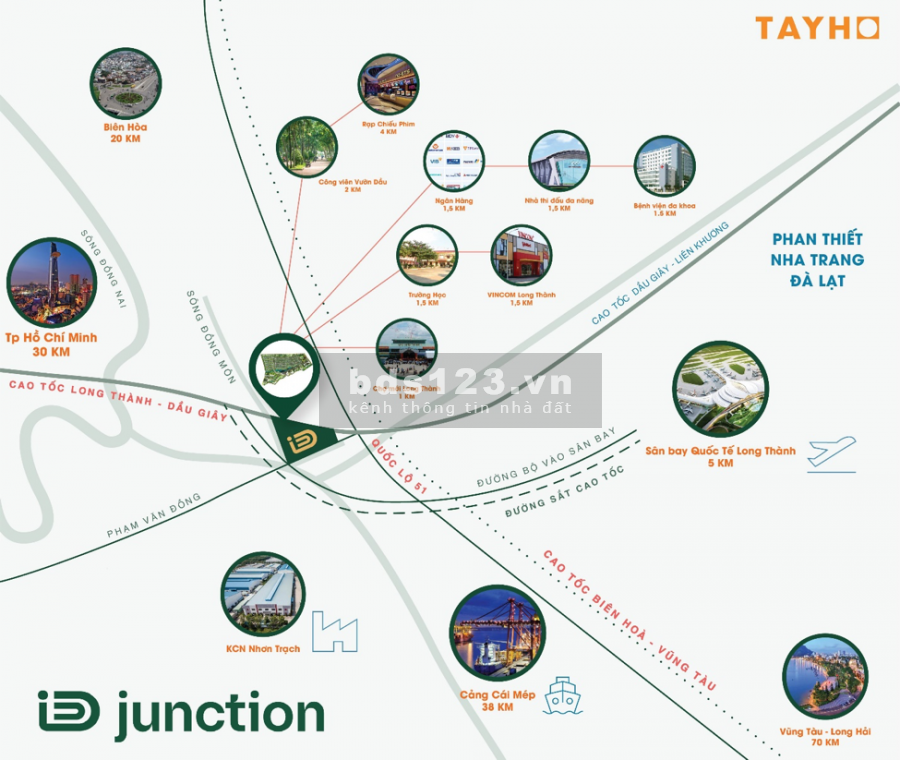 Biệt thự iD Junction tại Long Thành, Đầu tư Giai đoạn F0, lợi nhuận cao, Giá gốc chủ đầu tư