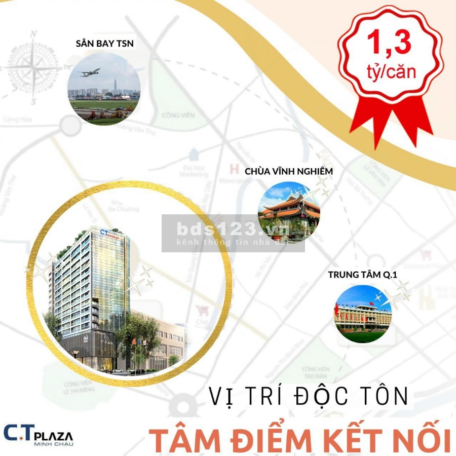 Bán căn hộ văn phòng chuẩn 5*, mặt tiền đường Lê Văn Sỹ quận 3.Giá chỉ từ 1,4tỷ