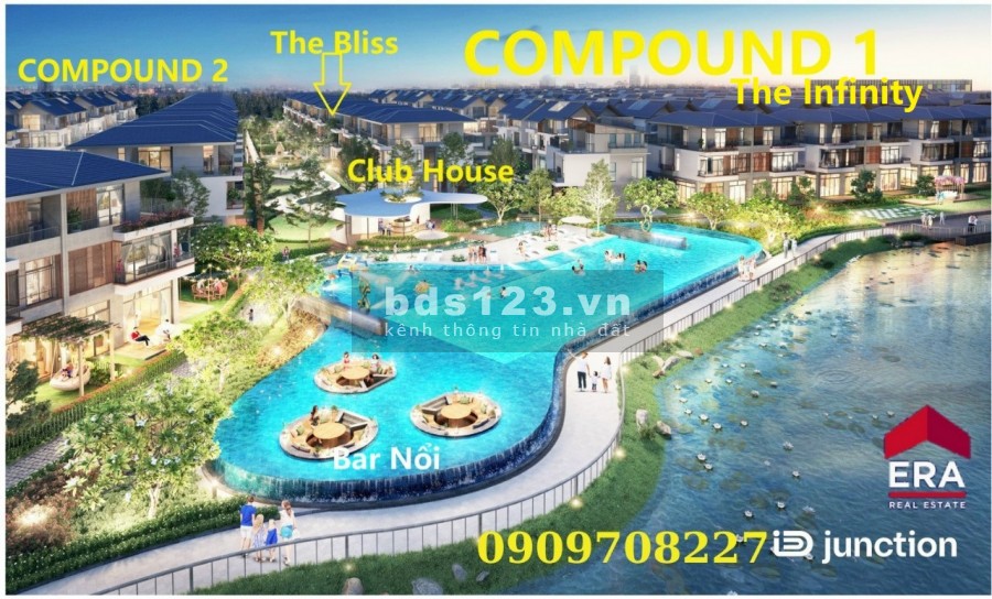 Biệt thự iD Junction tại Long Thành, Đầu tư Giai đoạn F0, lợi nhuận cao, Giá gốc chủ đầu tư