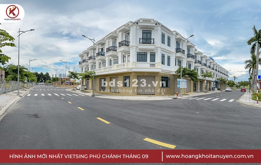 Bán đất Phú Chánh mặt tiền shophouse 103m2 full TC sổ sẵn giá bán 2.6 tỷ, đã bao gồm VAT