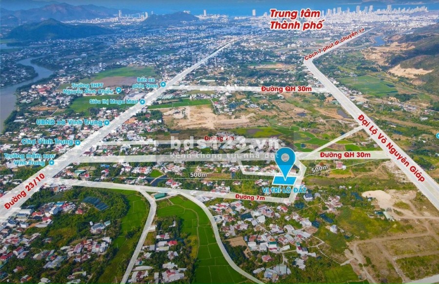 Chính chủ cần bán lô góc cực đẹp ở Vĩnh Trung, diện tích 102.6m2, sổ sẵn, bàn giao ngay