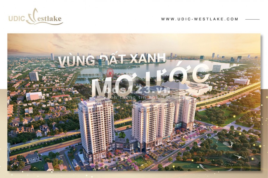 Udic Westlake - Vùng đất xanh mơ ước ( 3,1 tỷ - 11,8 tỷ ) ( tặng 100tr, CK 5%, HTLS 0% 12 tháng )