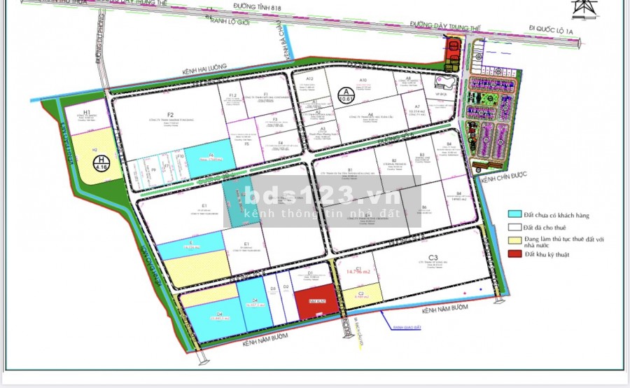 Bán đất, và cho thuê đất*4000m2-4ha khu công nghiệp, Khu vực Thủ Thừa tỉnh Long An