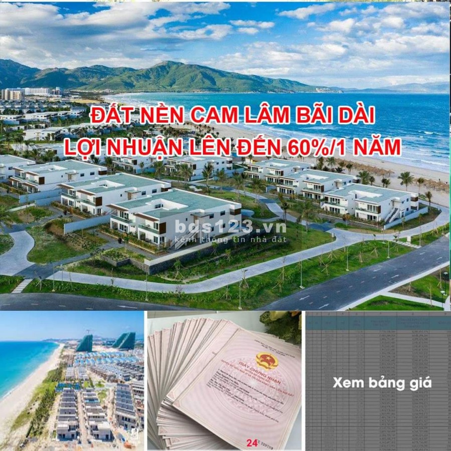 Đầu tư siêu lợi nhuận với đất nền ven biển Bãi Dài pháp lí đầy đủ, sổ đỏ trao tay, giá đầu tư