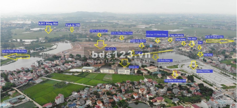 Dự án Đông Bắc Bích Động Bắc Giang liên hệ xem đất 0964616188, bao sang tên công chứng