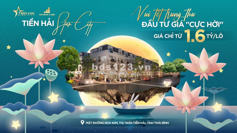 Bán lô đất nền dự án Tiền Hải Star City giá đầu tư cực hời, giá bán chỉ từ 1,6 tỷ/lô