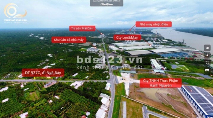Đất nền giá tốt nhất thành phố Cần Thơ Vạn Phát Sông Hậu - Hạ tầng hoàn thiện 100%