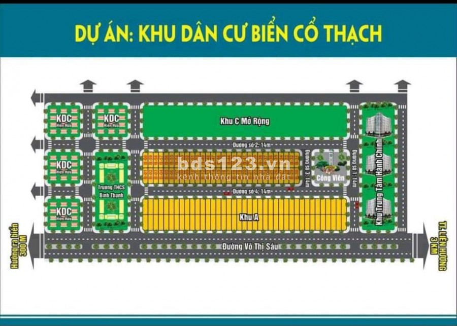 Chuyển nhượng 5,45 sào đất cạnh sự án khu nghỉ dưỡng cao cấp biển Cổ Thạch