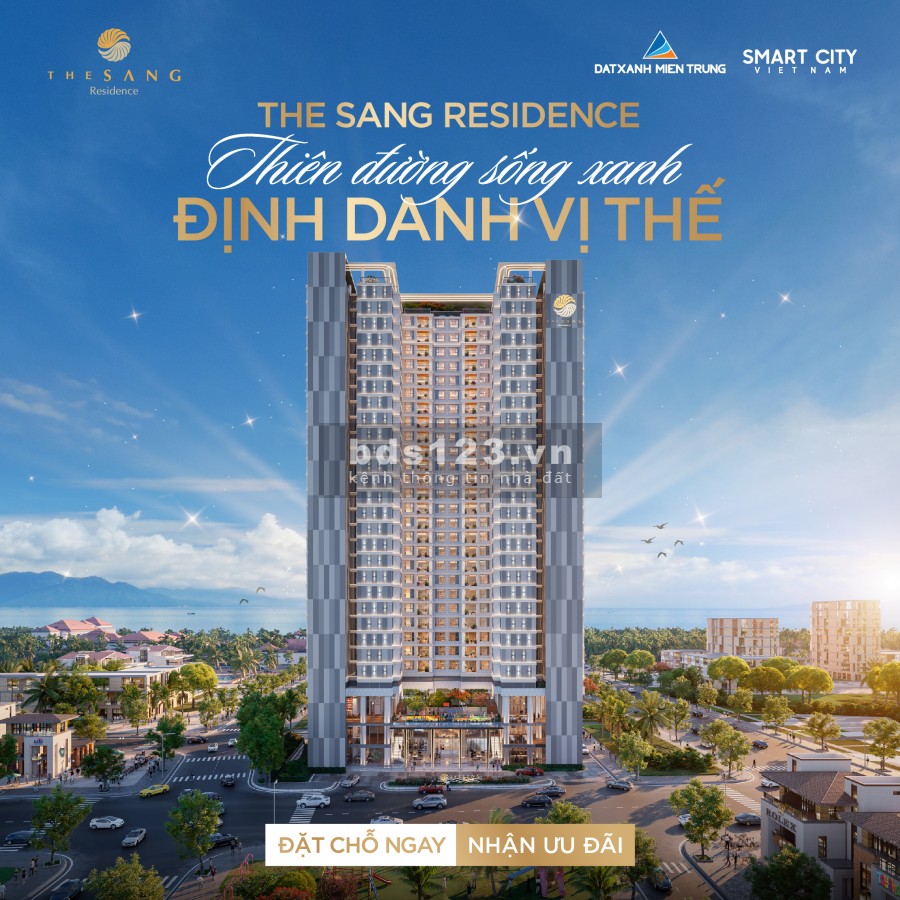 Biểu tượng của thịnh vượng - căn hộ The Sang view biển Mỹ Khê. Kề bên TTTM sân gold- 0935192035