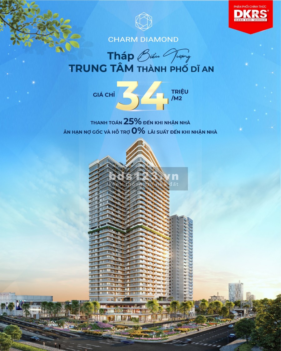 Chuẩn mực sống kim cương mới - Charm Diamond, thanh toán chỉ từ 25% đã sở hữu