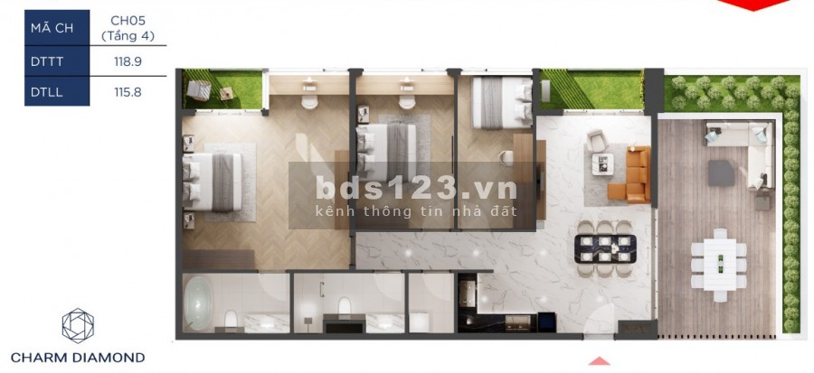 Căn hộ sân vườn, 3 phòng ngủ cao cấp nhất Dĩ An liên hệ 0898079178 pháp lí đầy đủ