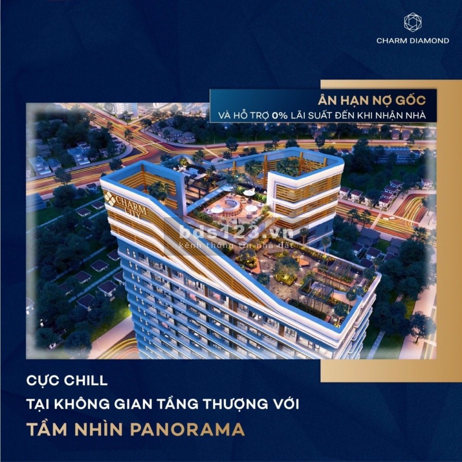 Bán căn hộ Charm City cuối cùng đẹp nhất thanh toán 25%(300tr) sỡ hữu lâu dài, lh 0908414939