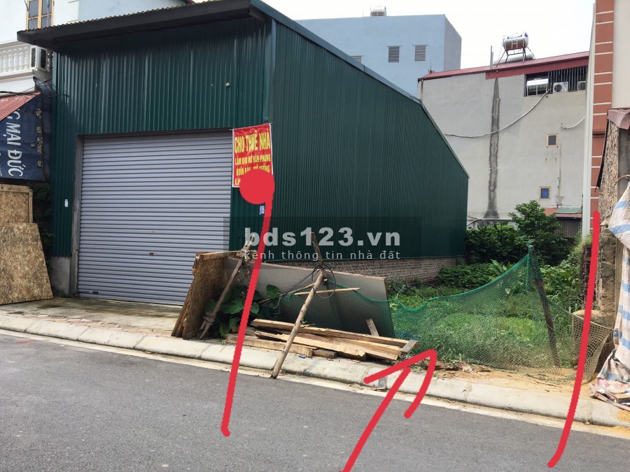 Bán đất mặt tiền diện tích 99.5m2, trục chính kinh doanh làng ven cầu Nhật Tân Đông Anh