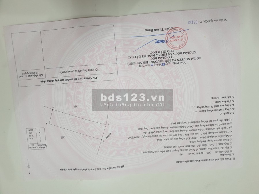 Chính chủ bán lô đất Tân Lương minh quang, giáp Trường Quân Khí, Nhà máy Z92 Đường 302