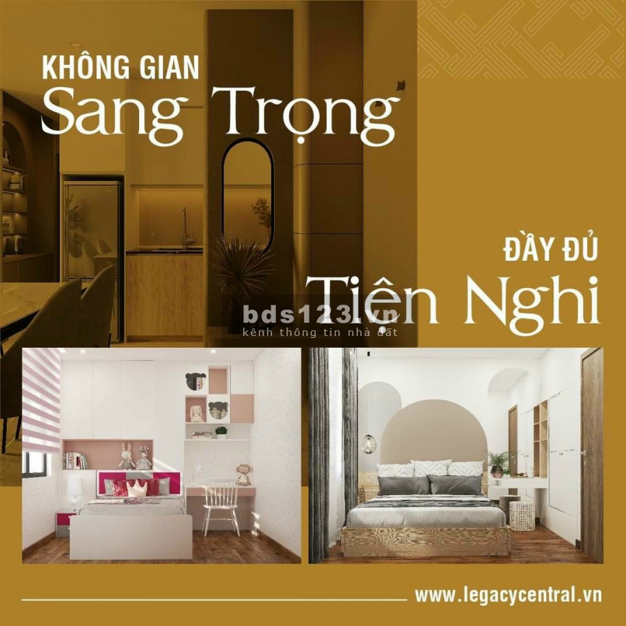 Thời điểm vàng sở hữu căn hộ chung cư Legacy với ngàn ưu đãi siêu dấp dẫn bàn giao ngay
