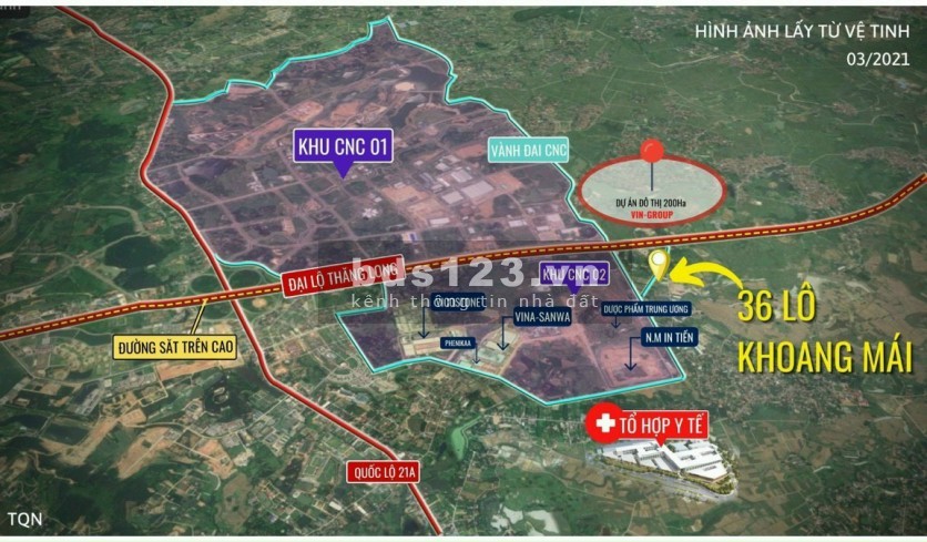 Đất nền Khoang Mái, cách Đại lộ Thăng Long 200m, tiếp giáp vành đai CNC Hòa Lạc