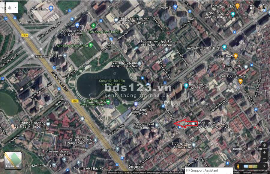 Bán gấp liền kề ngã 4 Nguyễn Tuân - Lê Văn Lương, diện tích 100m2, giá bán 23 tỷ, có hầm