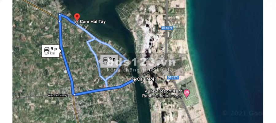 Bán đất sát Đầm Thủy Triều, Cam Lâm Khánh Hòa, giá từ 23tr/m2, sổ đỏ lâu dài