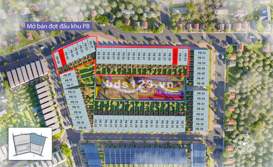Chỉ còn 6 nền duy nhất khu PA - Khu PB tiếp giáp công viên giá chỉ từ 578 triệu thổ cư 100%