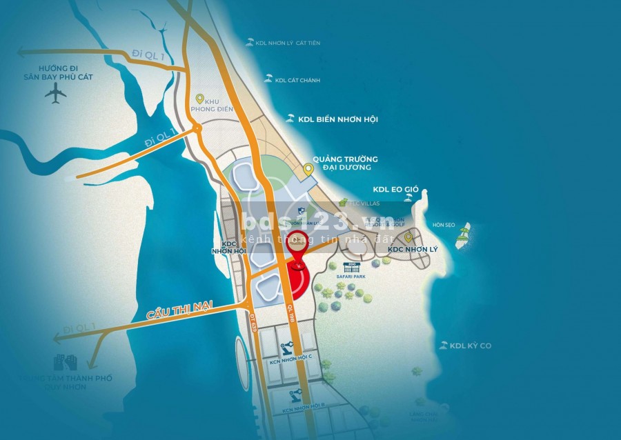 Đất Nền Biển Sở Hữu Lâu Dài - Nhơn Hội New City, ngân hàng hỗ trợ vay 70% pháp lí rõ ràng