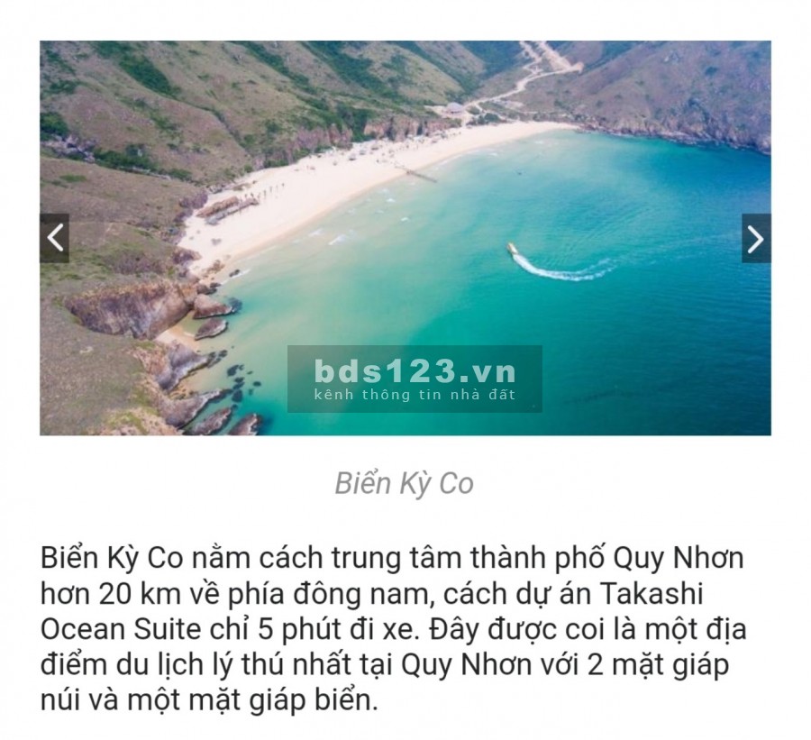 Dự án căn hộ biển Quy Nhơn Takashi Ocean Suite chỉ từ 1,4 tỷ sở hữu lâu dài