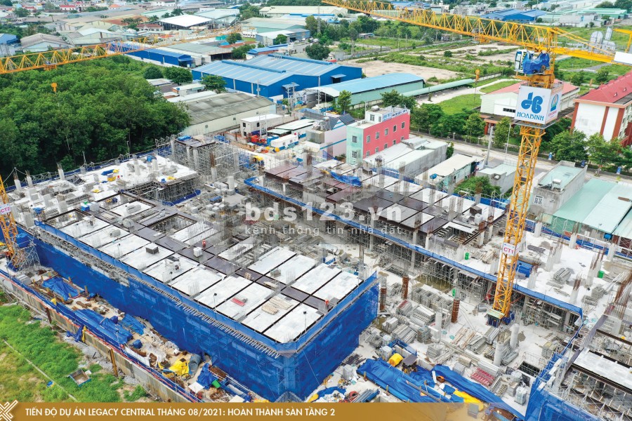 Cập nhật tiến độ mới nhất Legacy Central Thuận An giá F0 CDT, trả trước chỉ từ 200 triệu nhận nhà.