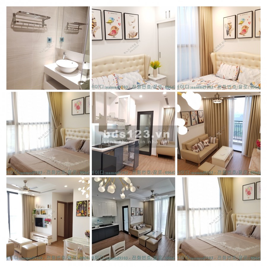 Cho thuê căn 2n full nội thất chung cư Vinhomes Green Bay diện tích 57m2, giá 11 triệu/tháng