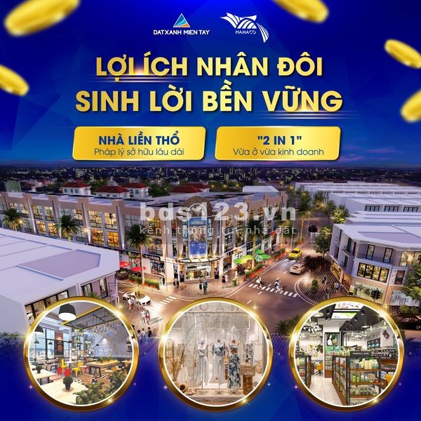 Mua Nhà phố 1 trệt 2 lầu trung tâm TP Cần Thơ, Nhận ngay Xe Vespa trị giá 80 Triệu. Ngân hàng cho vay 70%