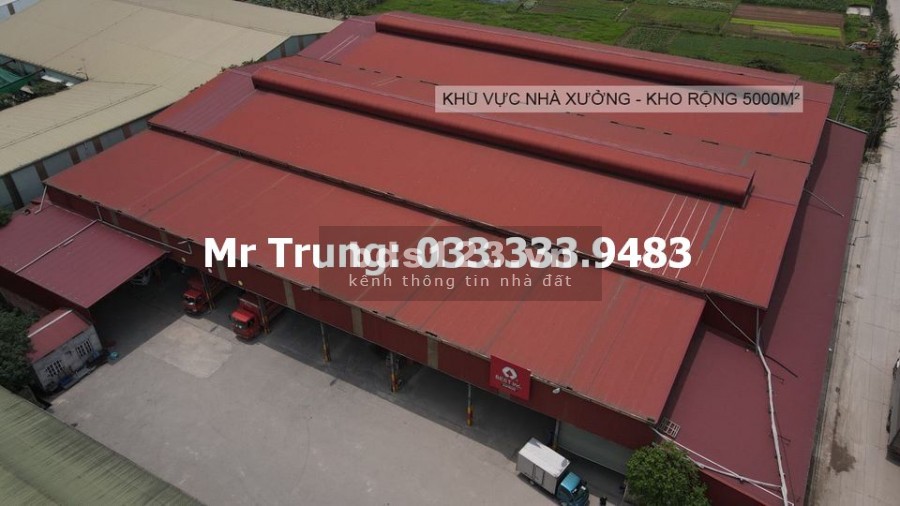 Cho thuê nhà xưởng diện tích 7000m2 tại Biên Giang, Hà Đông giá 45 nghìn/m2/tháng