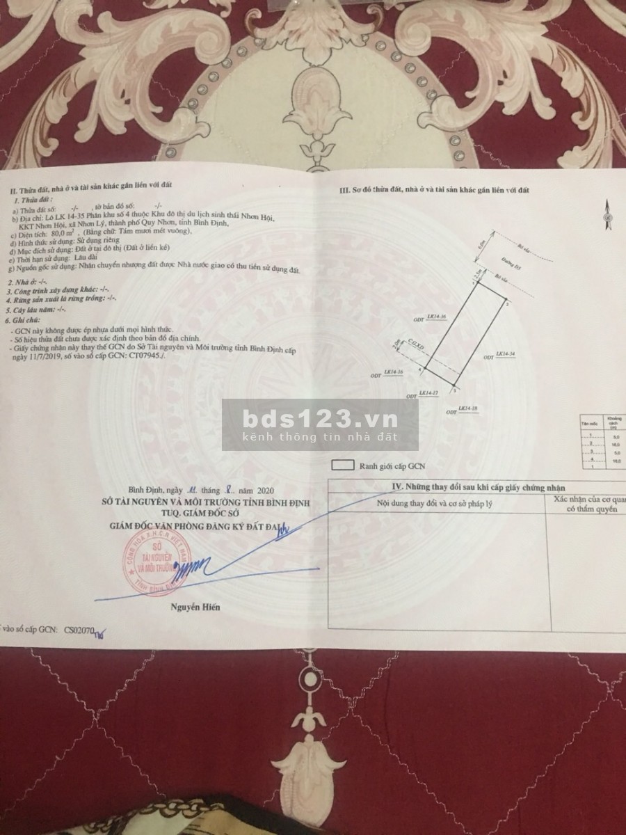 Cần tiền cắt lỗ đẹp nhất dự án Nhơn Hội New City bàn giao sổ ngay, pháp lí đầy đủ, lhcc