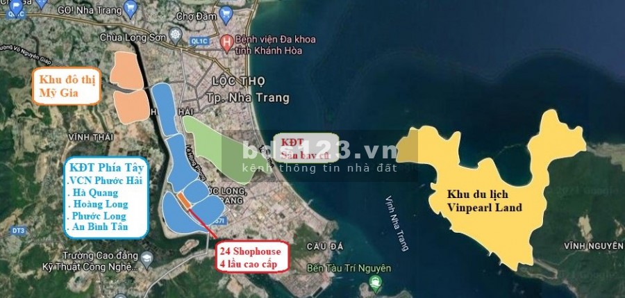 Shophouse VCN Nha Trang tiện ích đủ giáp sông kề biển pháp lí chính chủ, bàn giao ngay