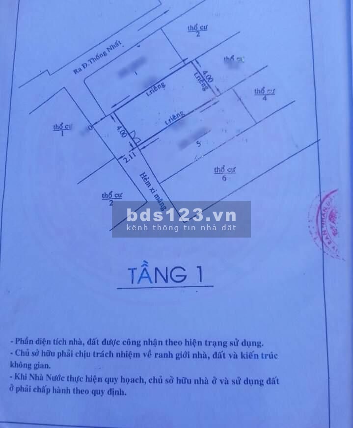 Bán lỗ vốn căn nhà nguyên căn 1 trệt 1 lầu phường 11 Quận Gò Vấp giá bán 3 tỷ 1
