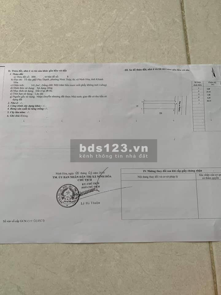 Chính chủ cần bán đất Nam Vân có hoa hồng cho anh em môi giới, liên hệ 0905035738