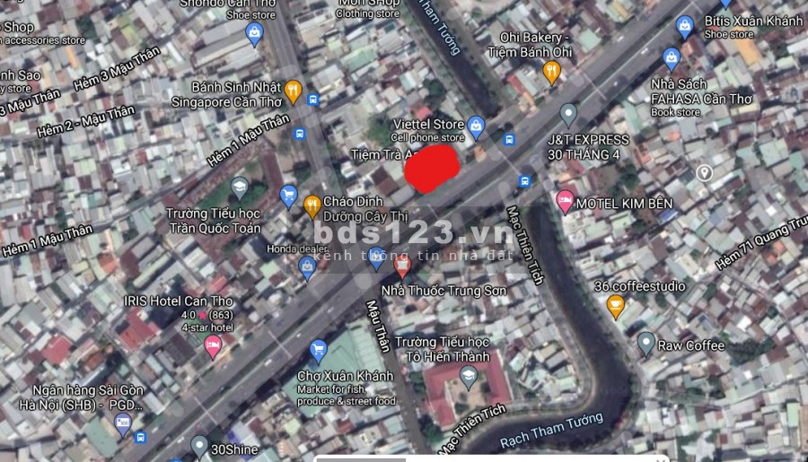 Mặt bằng kinh doanh 20m vuông ngay tại trung tâm Thành Phố Cần Thơ