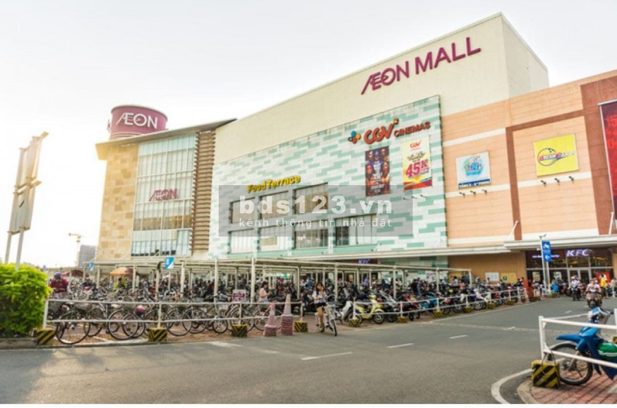 Bán nhà hiếm Mặt Tiền Bờ Bao,Tân Phú gần Aeon, diện tích sử dụng 102m2, 7 tầng, giá chỉ 21.tỷ