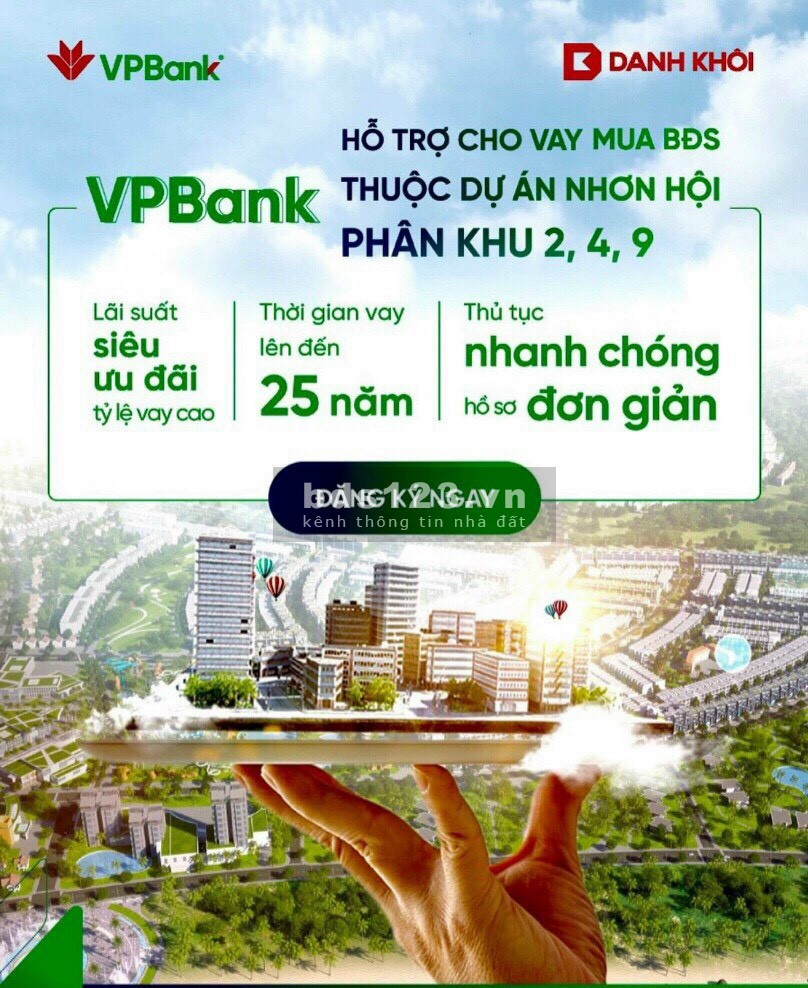 Nhận giữ chỗ chính thức dự án Đất nền ven biển khu kinh tế Nhơn Hội giá chỉ 29.9tr/m2