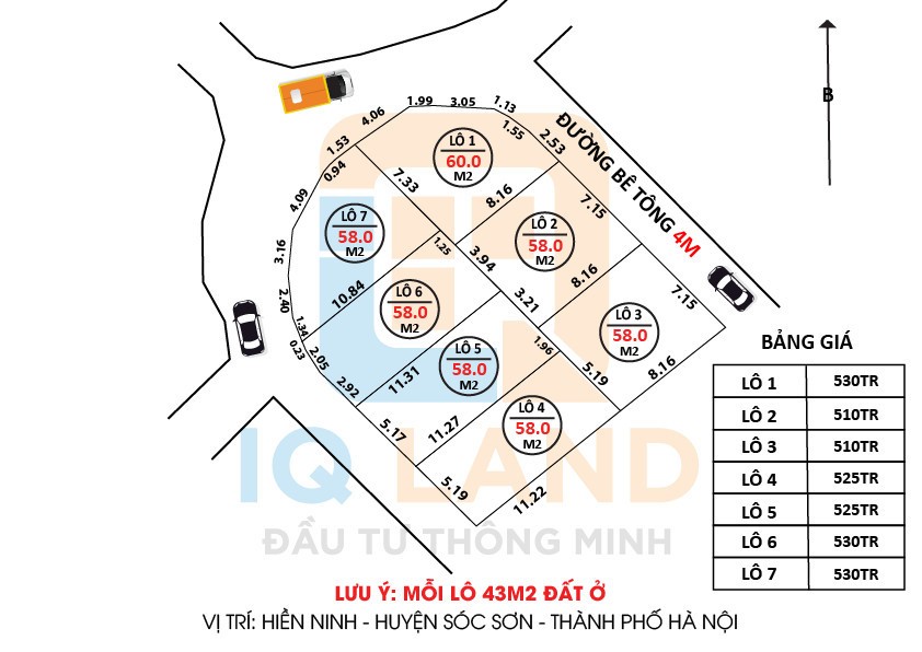 Cần bán 58m2 tại Ninh Môn, Hiền Ninh, Sóc Sơn. Giá F1 cho ac đầu tư chỉ 510tr LH: 0826111266