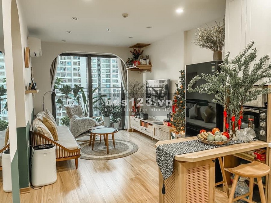 Siêu Phẩm, 2pn-1vs, 55m2, 12tr/th Full Đồ Đẹp tại Vinhomes Smart City, LH: 0345581886