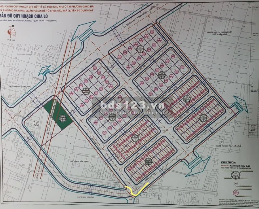 Bán lô góc đẹp nhất dự án TĐC Đồng Bồ, Hải An