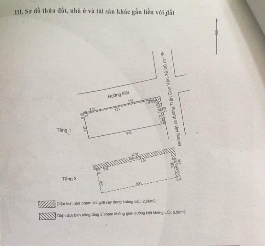 Bán nhà 2 mặt kiệt đường Trần Cao Vân phường Tam Thuận Quận Thanh Kê Đà Nẵng
