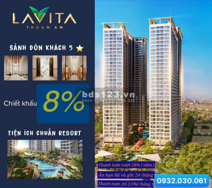 Chỉ 37 triệu/m2 tại Lavita Thuận An chiết khấu đến 27%, 0% lãi & gốc tới 24 tháng 0932030061