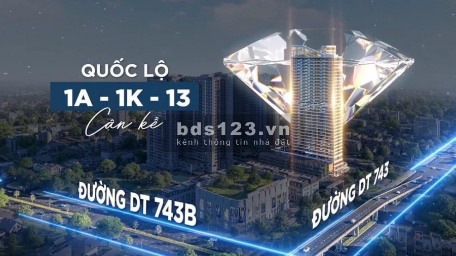 Bán căn hộ cao cấp nhất Dĩ An, nằm gần Vincom Dĩ An, nhiều tiện ích cao cấp xứng tầm 5 sao