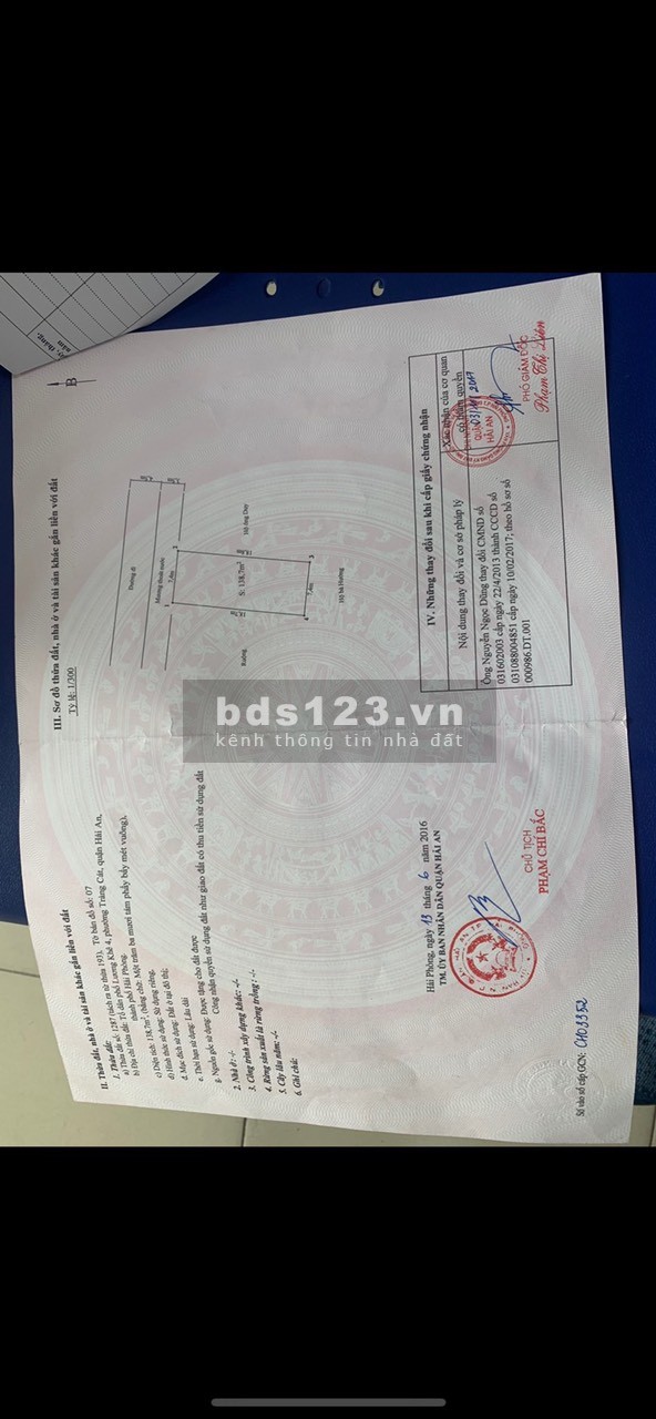 Bán gấp tuyến 2 Cát Linh, Tràng Cát diện tích sử dụng 138m2 giá bán 22 triệu/m2