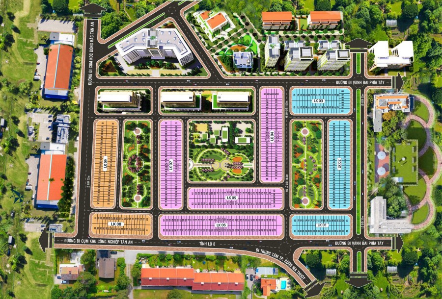 Bảng hàng đợt 1 chính thức đóng tung giá cao cho đợt 2 khu đô thị Ân Phú TP.Buôn Mê Thuột