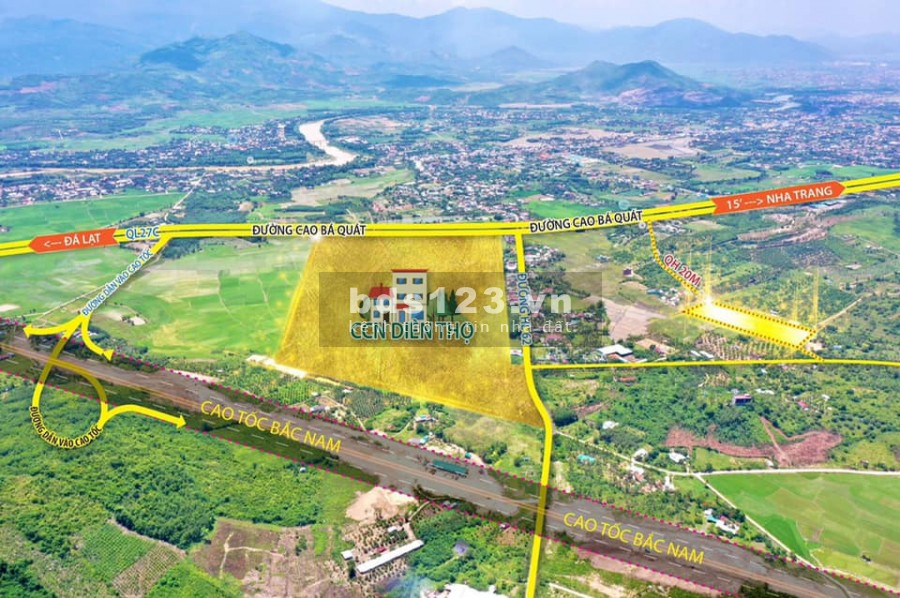Bán đất nền ven TP Nha Trang, cạnh khu công nghiệp do Hàn Quốc đầu tư ngay QL27C Nha Trang - Đà Lạt