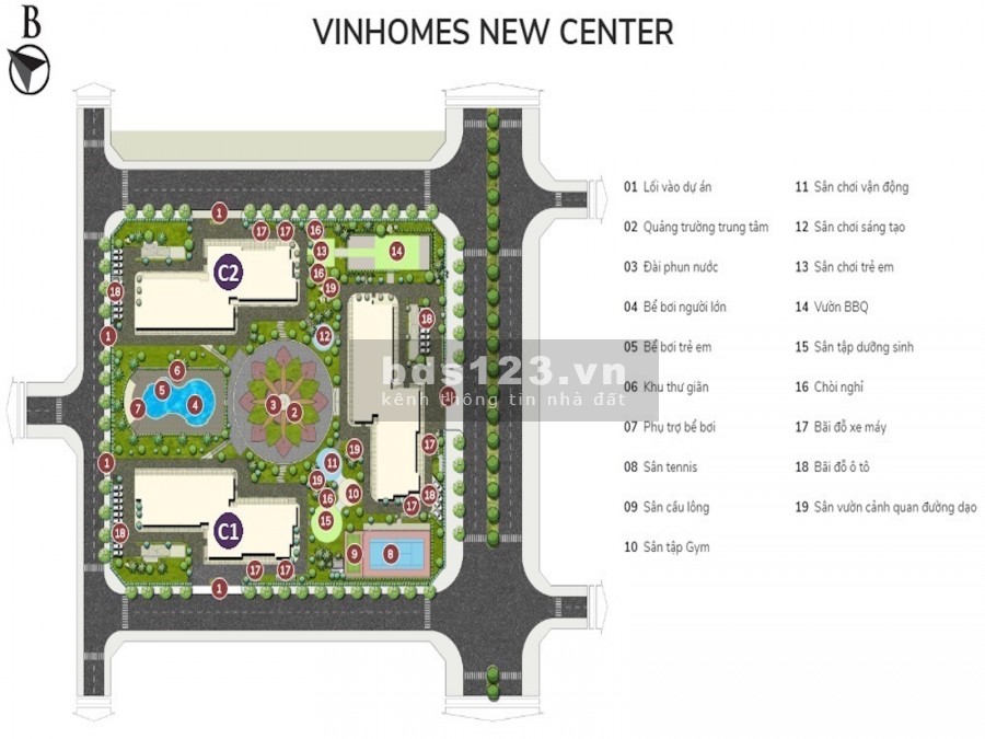 Căn hộ cao cấp Vinhomes New Center Hà Tĩnh 1-3PN già từ 1 tỷ, đường Hàm Nghi