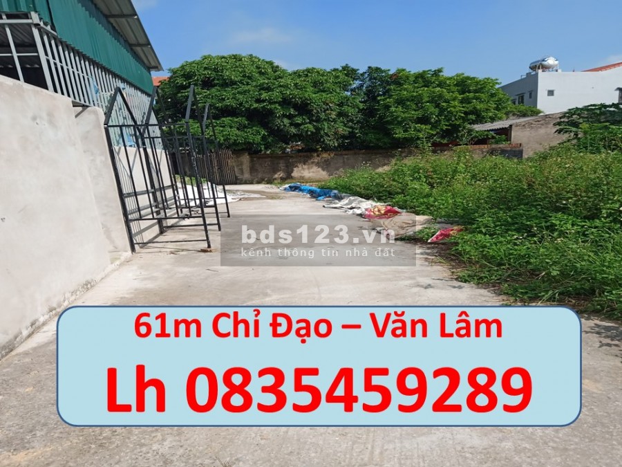 Bán 61m2, đất tại cực đẹp tại Chỉ Đạo Văn Lâm, giá tốt cho công nhân, lh 0835459289