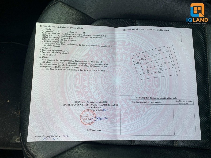 Thanh lý gấp lô đất 75m2 tại Khê Nữ, Nguyên Khê, Đông Anh. LH 0362608492
