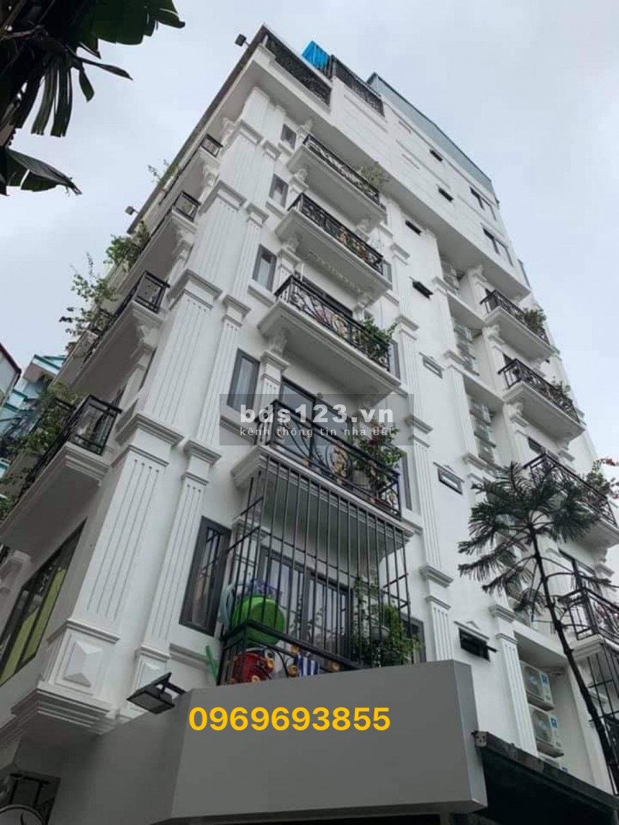 Bán Tòa CCMN Nguyễn Khánh Toàn lô góc, ô tô tránh, 120m2 x 9T, mt 7,1m thang máy, cho thuê 180tr/tháng.