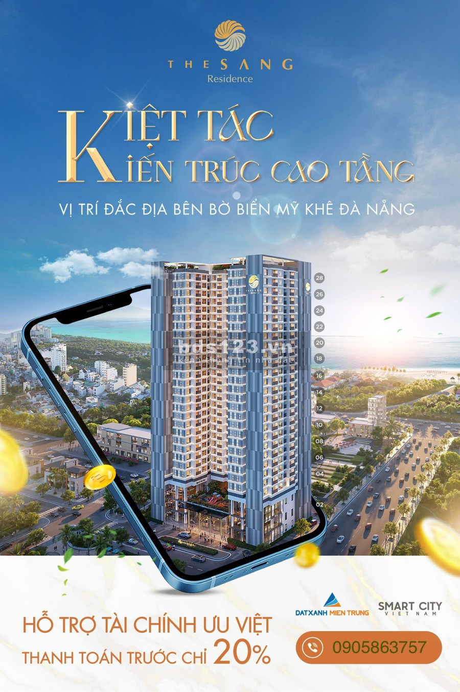 The Sang Residence biệt tượng mới của Đà Nẵng tại vùng đất du lịch biển đắc địa sổ sẵn